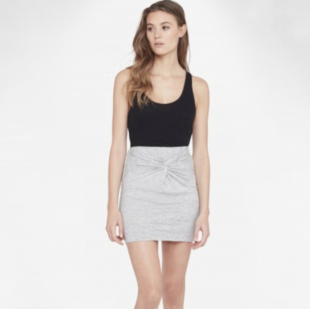 IRO Pod Mini Skirt in Light Gray